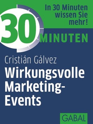 cover image of 30 Minuten Wirkungsvolle Marketing-Events
